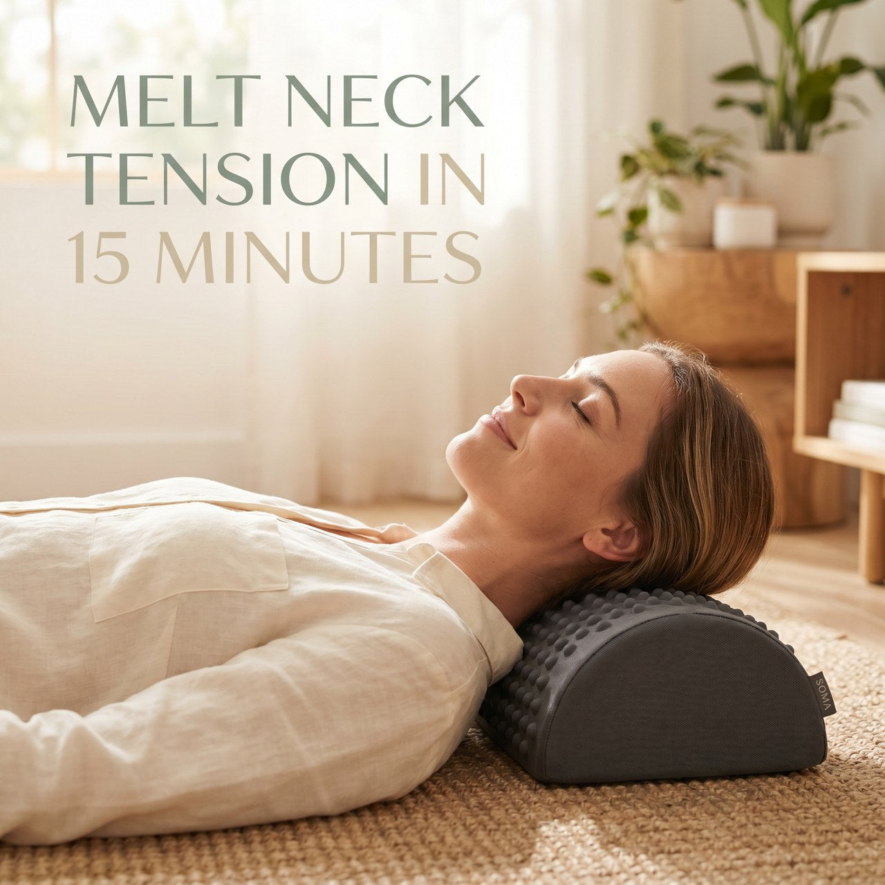 Melt neck tension in 15 minutes